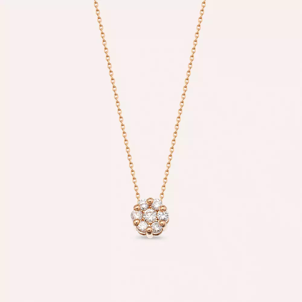 Coronet 0.20 CT Diamond Rose Gold Necklace
