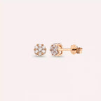 Coronet 0.38 CT Diamond Rose Gold Earrings