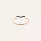 Noir Black 0.06 CT Black Diamond Ring