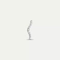 Noir White Gold Single Earring with Diamonds