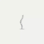 Noir White Gold Single Earring with Diamonds