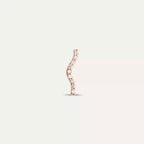 Noir Diamond Rose Gold Single Earring