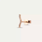 Noir Diamond Rose Gold Single Earring