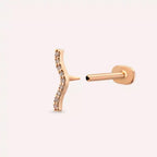 Noir Rose Pırlanta Taşlı Piercing