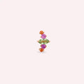 Nora Multicolor Sapphire Rose Gold Single Earring
