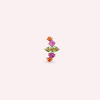 Nora Multicolor Sapphire Rose Gold Single Earring