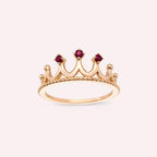 Rona Diamond-Cut Rose Gold Ring