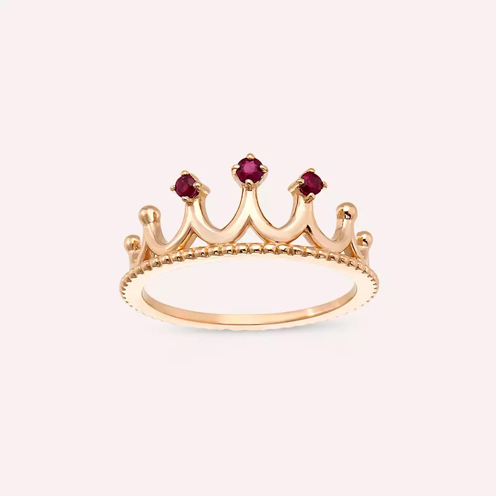 Rona Diamond-Cut Rose Gold Ring