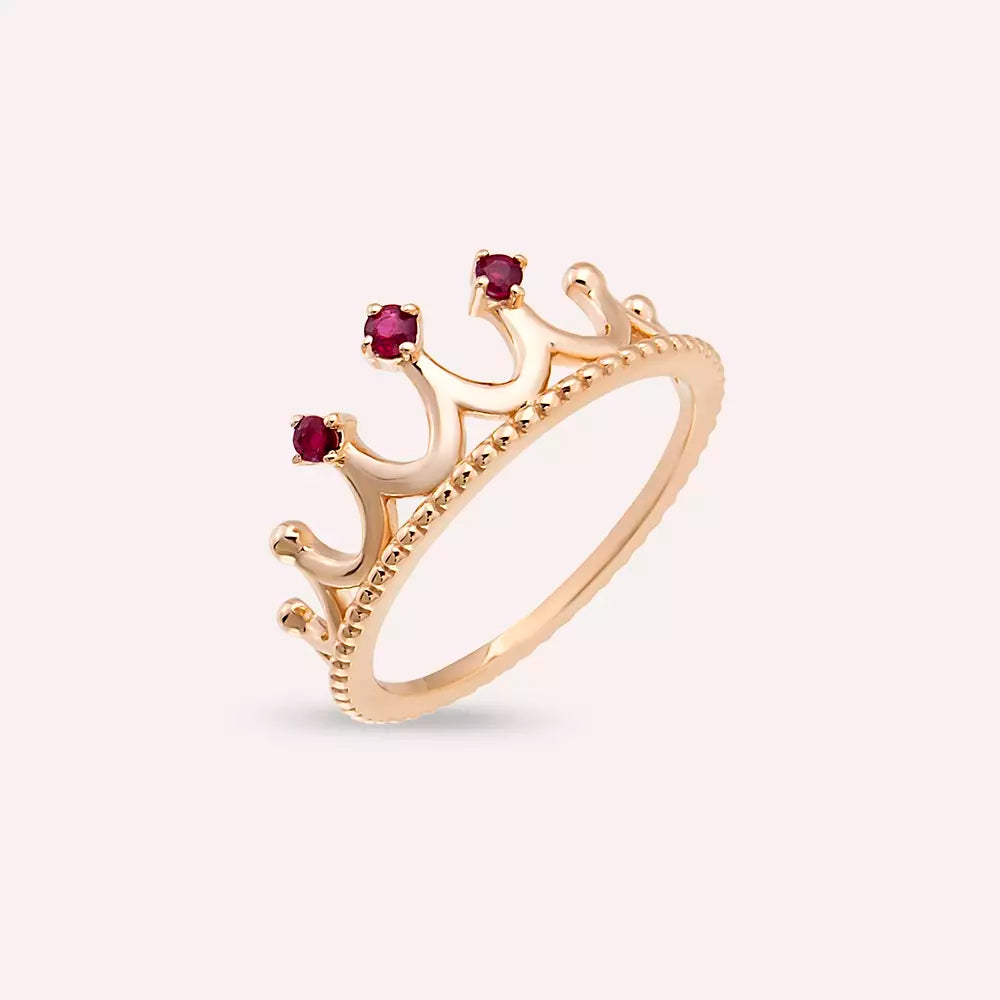 Rona Diamond-Cut Rose Gold Ring