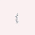 Dainty Diamond White Gold Single Earring