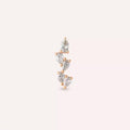 Dainty Diamond-Studded Rose Gold Piercing