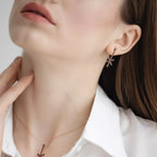 Origin Black Diamond and Ruby Stone Necklace
