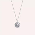 Disco Diamond White Gold Ball Necklace
