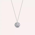 Disco Diamond White Gold Ball Necklace