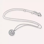 Disco Diamond White Gold Ball Necklace