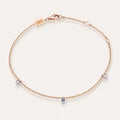 Loop Diamond and Sapphire Rose Gold Bracelet