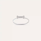 Bony 0.06 CT Diamond White Gold Ring