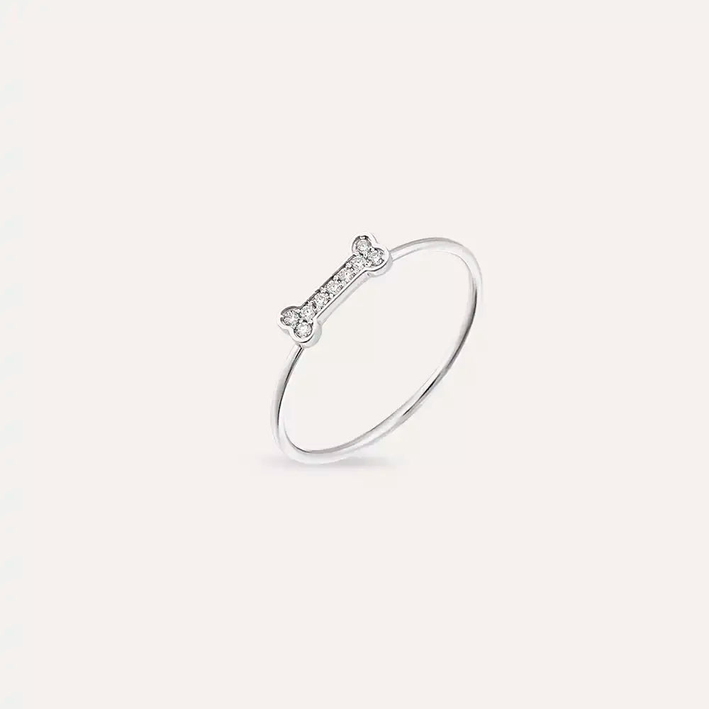 Bony 0.06 CT Diamond White Gold Ring