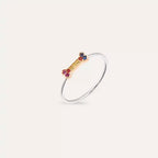 Bony 0.08 CT Multicolor Sapphire Stone Ring