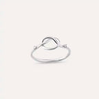 Knot Diamond White Gold Ring