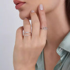 Knot Diamond White Gold Ring