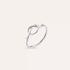 Knot Diamond White Gold Ring