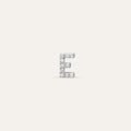 E Letter Diamond White Gold Piercing