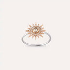 Lumos Brown Diamond White Gold Ring
