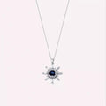 Lumos Sapphire and Diamond White Gold Necklace