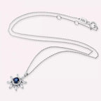 Lumos Sapphire and Diamond White Gold Necklace