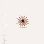 Lumos Sapphire and Diamond Rose Gold Single Earring