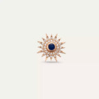 Lumos Sapphire and Diamond Rose Gold Single Earring