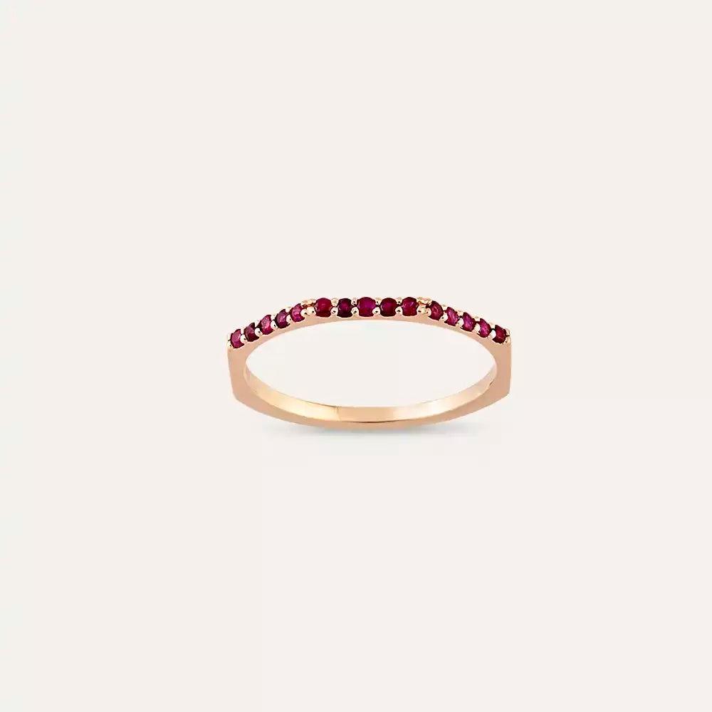 Eon 0.20 CT Ruby Rose Gold Ring