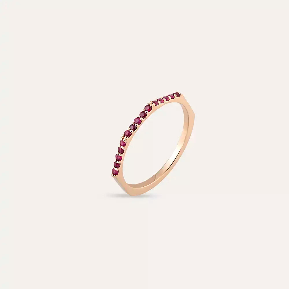 Eon 0.20 CT Ruby Rose Gold Ring