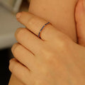 Eon 0.25 CT Safir Taşlı Rose Altın Yüzük