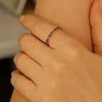 Eon 0.25 CT Safir Taşlı Rose Altın Yüzük