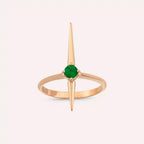 Filo 0.19 CT Emerald Rose Gold Ring