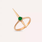 Filo 0.19 CT Emerald Rose Gold Ring