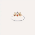 Sparkle 0.25 CT Multicolor Sapphire and Diamond Ring