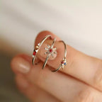 Bolt 0.06 CT Multicolor Sapphire and Diamond Ring