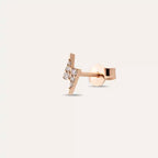 Bolt 0.06 CT Diamond Rose Gold Single Earring