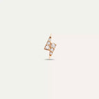 Bolt 0.06 CT Diamond Rose Gold Single Earring