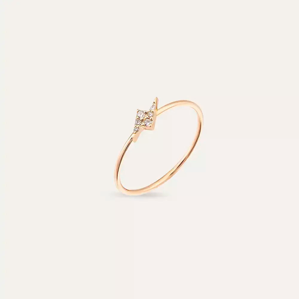 Bolt Rose 0.04 CT Diamond Ring