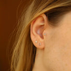 Bolt Rose Diamond Piercing
