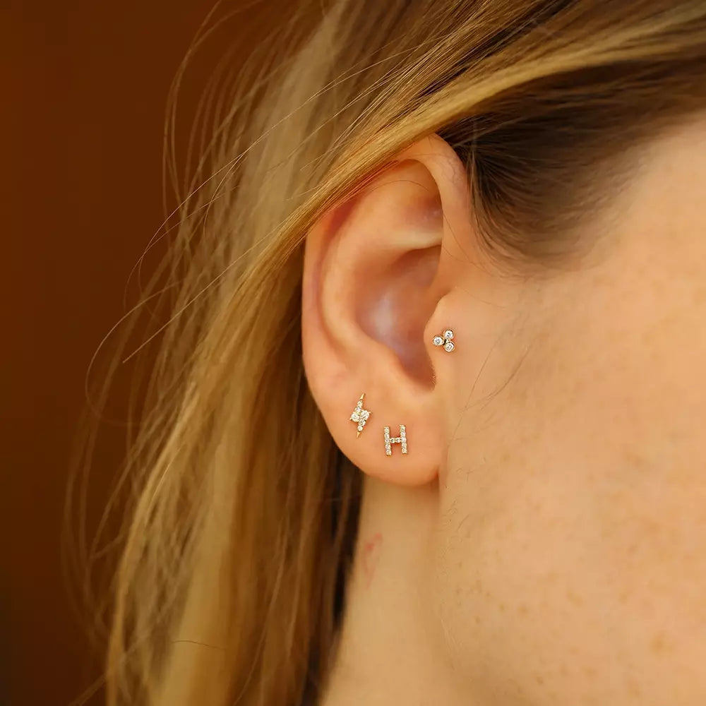 Bolt Rose Diamond Piercing