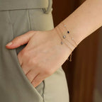 Bolt Black Diamond Rose Gold Bracelet