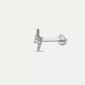 Bolt White Diamond White Gold Piercing