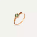 Fleshy 0.65 CT Multicolor Safir Taşlı Rose Altın Yüzük