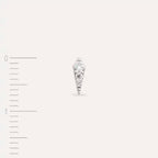 Flon Diamond White Gold Mini Single Earring