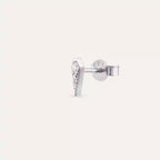 Flon Diamond White Gold Mini Single Earring